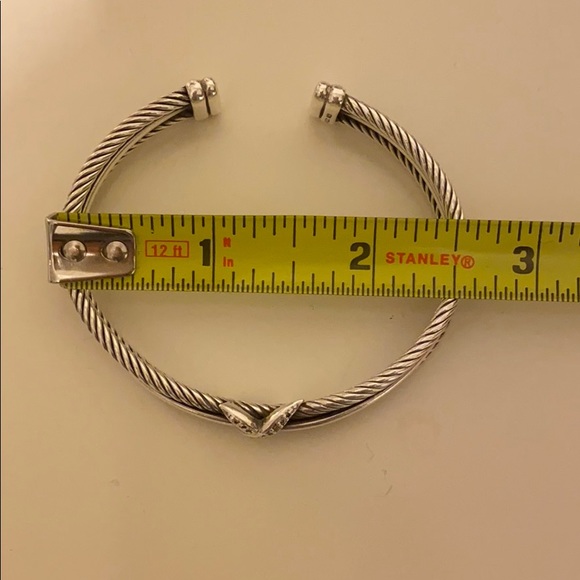 David Yurman X Crossover Bracelet with Diamonds - Picture 6 of 6